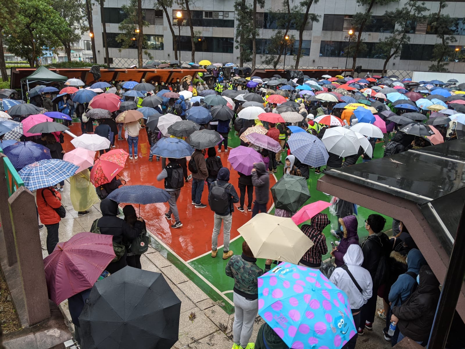 Image depicting a protest demonstration