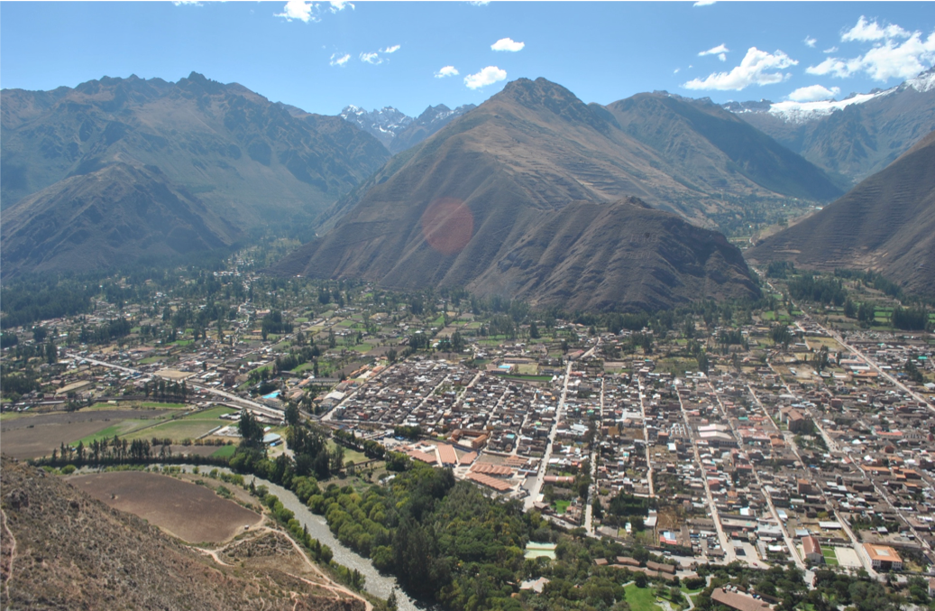 Image of Urubamba, a village high in the Andes mountains of Peru.